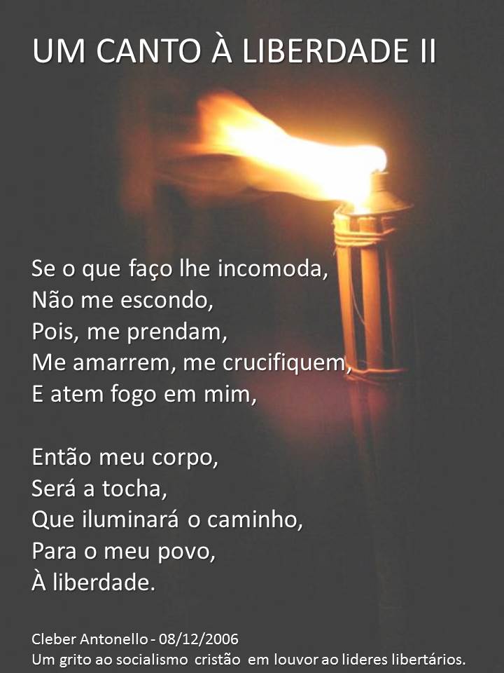 Escritor Cleber Antonello - Um canto à liberdade